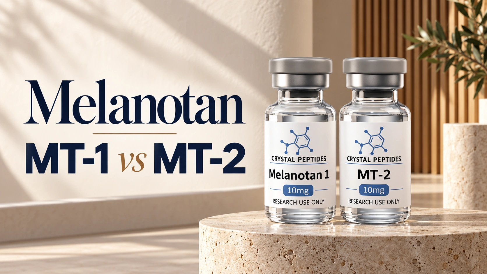 Melanotan MT-1 vs MT-2: struktūra, įrodymai ir reguliacinis statusas