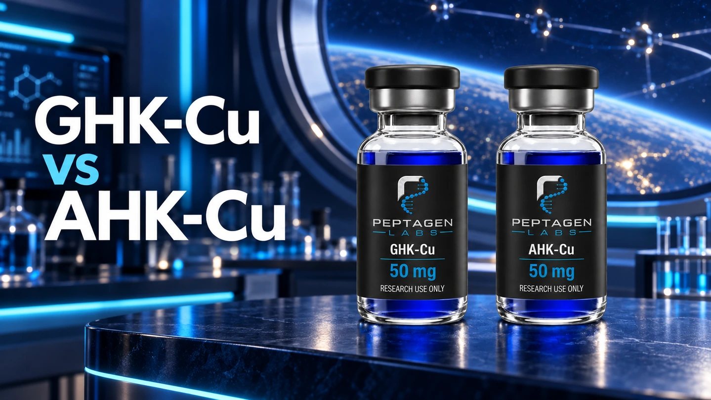 GHK-Cu ir AHK-Cu: kas pasikeičia, kai pasikeičia viena aminorūgštis?