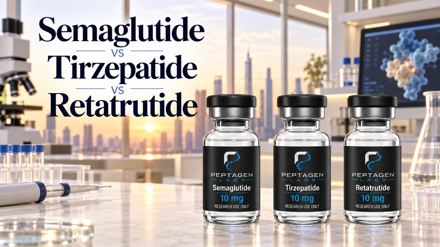 Semaglutidas, tirzepatidas ir retatrutidas: vieno, dvigubo ir trigubo receptorių agonizmas